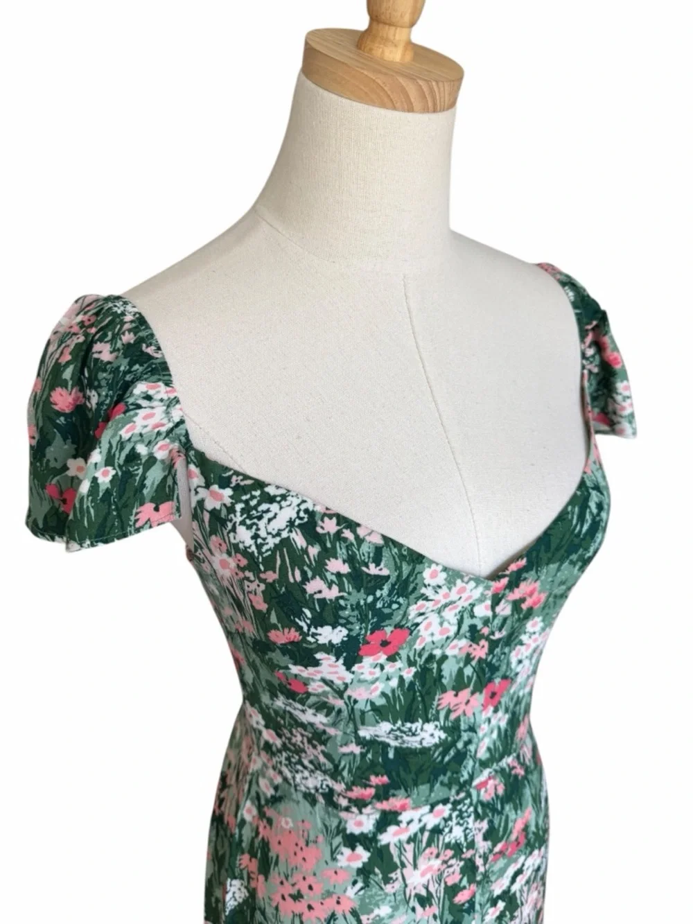 NEW Reformation Baxley Midi Dress in Bohemia Floral Sz 2 - Picture 4 of 13